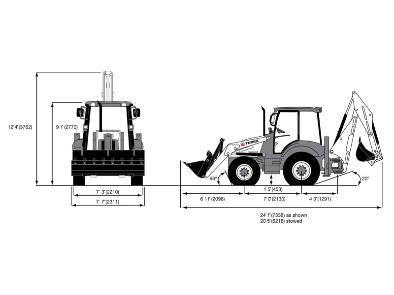 Габариты Terex 820